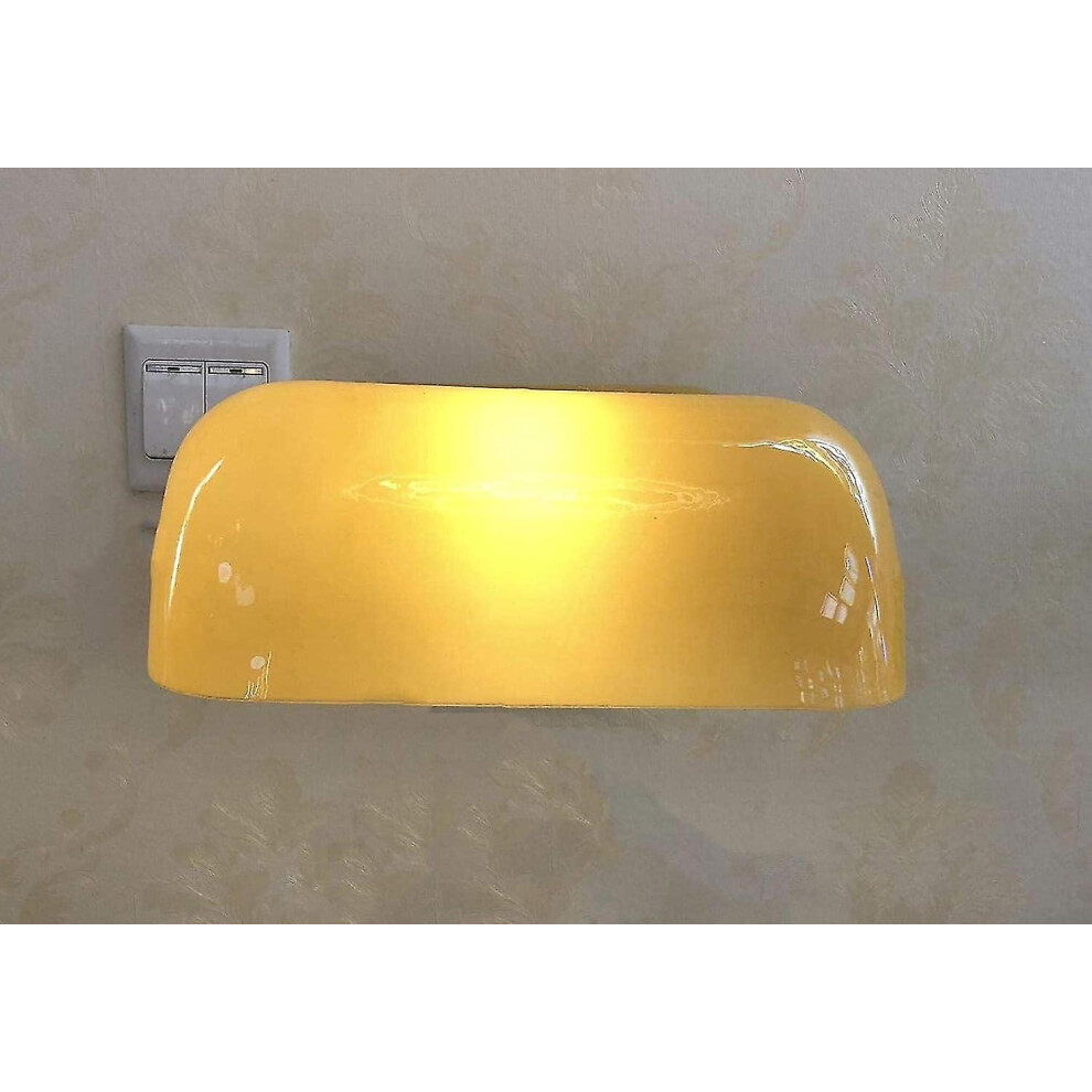 Banker"S Lamp Replacement Shade - Multicolor Glass, Desk Lamp (Single) Yellow