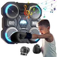 Music Boxing Machine, Boxing Machine Wall Mounted, Smart Music Boxing Machine with Boxing Gloves, Musical Boxing Equipment Punching Machine