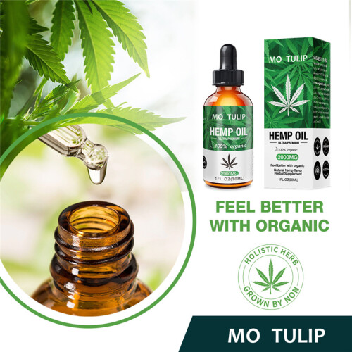 2000mg Hemp Oil - Natural Organic Hemp Seed Extract 30 ml 1