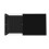 (High-gloss Black) Coffee Table with Glass and LED 7