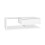 (High-gloss White) Coffee Table with Glass and LED 11