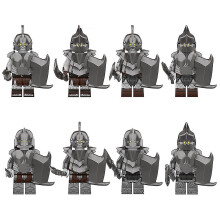 8pcs The Lord Of The Rings Building Blocks Action Figures Assemble Toys Set Minifigures Decor Ornament Birthday Gift