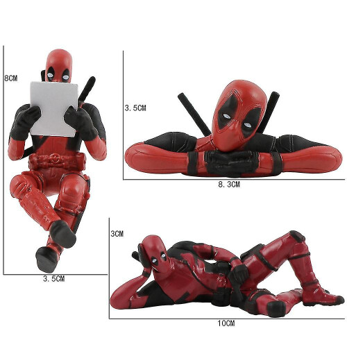 3pcs Deadpool Figures Toys Model Ornaments Tabletop Decoration 1