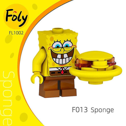 Spongebob Squarepants Big Star Sandy Squidward Snail Building Block Minifigure Assembling Toy 2