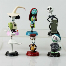 The Nightmare Before Christmas Figures Model Toys Desktop Dolls Gifts for Adult Kids Gifts 6 Pcs /set