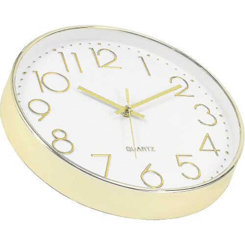 (gold) Wall Clock 12-inch Silent Non-ticking Wall Clock 2
