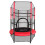 Galactica Galactica Kids' Red 4.5ft Mini Trampoline With Safety Net 2