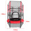 Galactica Galactica Kids' Red 4.5ft Mini Trampoline With Safety Net 5