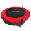 Galactica Galactica Kids' Red 4.5ft Mini Trampoline With Safety Net 6