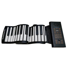 (61keys) Roll-up Piano 61 /88 Keys,portable Arranger Keyboards,waterproof Silicone Fold Able Piano Keyboard Compatible With Beginners And Kids Jb5-2