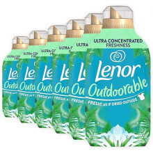 LENOR Outdoorable Fabric Conditioner 35 Washes 490Ml Northern Solstice Ultra Concentrated Freshness 100 Percent Recycled Bottle X6