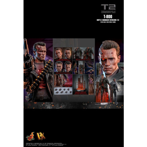 Hot Toys ειδώλιο Hot Toys DX46 - Terminator 2 : Judgment Day - T800 Battle Damaged Version 1