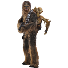 figuuri Hot Toys MMS766 - Star Wars : The Empire Strikes Back - Chewbacca & Disassembled C-3PO