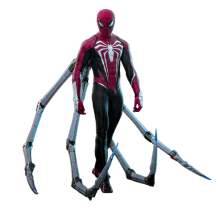 Figure Hot Toys VGM66 - Marvel's Spider Man 2 - Peter Parker Advanced Suit2.0 Red & Black Suit