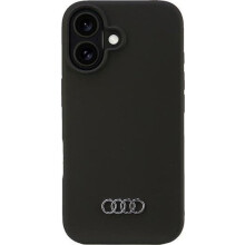 Audi Silicone Hardcase for iPhone 16 6.1" Black AU-LSRIP16-Q3/D1-BK