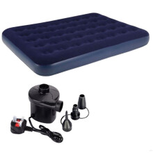 Double Flock Airbed with Air Pump