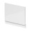 Balterley 700mm Waterproof Straight Shower Bath End Panel - Gloss White 2