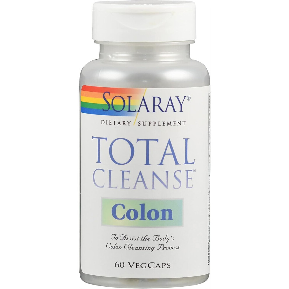 Solaray Total Cleanse, Colon, 60 Vegcaps, Vegetarian