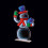 Premier Snowman Christmas Infinity Mirror Light Decoration LED Xmas Light 60cm 4