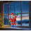 Premier Santa Christmas Infinity Mirror Light Decoration LED Xmas Light 60cm 1