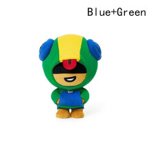 (Blue Green) Doll Mobile Game Wilderness Fighting Card Doll Toy Brawl Stars Standing Plush