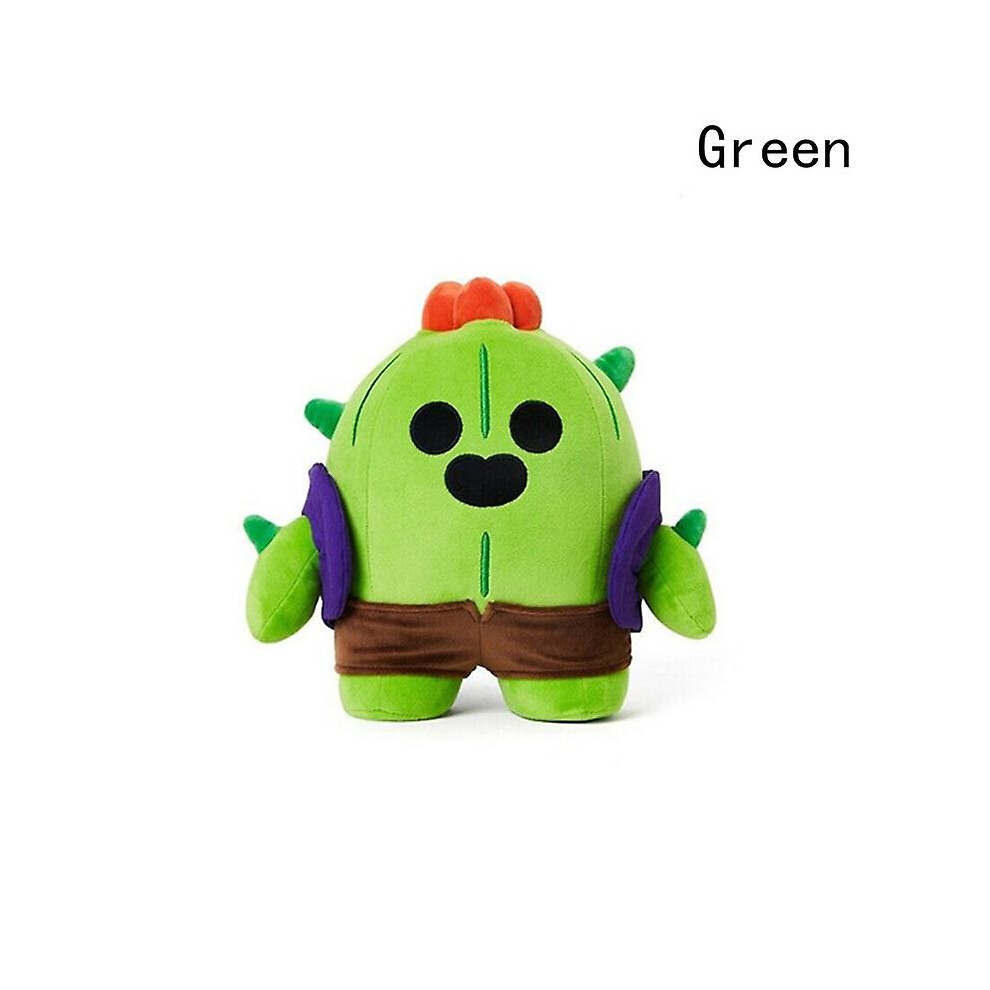 (Green) Doll Mobile Game Wilderness Fighting Card Doll Toy Brawl Stars Standing Plush