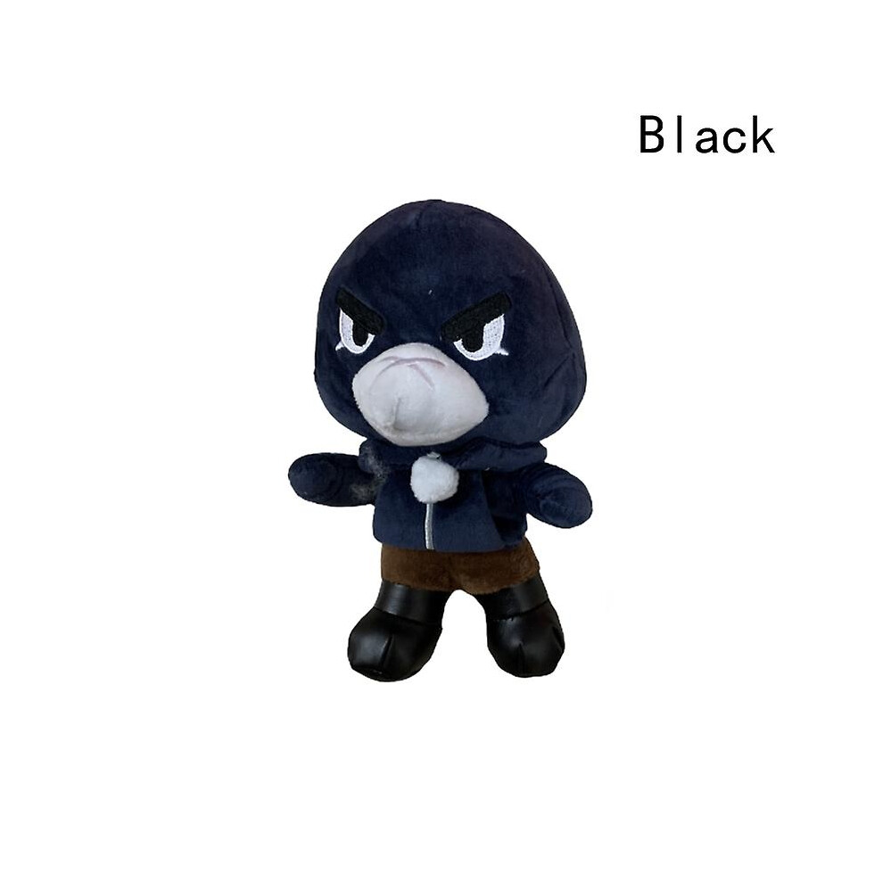 (Black) Doll Mobile Game Wilderness Fighting Card Doll Toy Brawl Stars Standing Plush