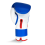 (16 oz) RingSide Boxing Pro Training G1 Glove - Blue/Red 3