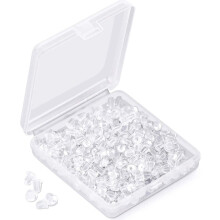 Silicone Earring Backs Earring Backings 1200 Pieces Soft Transparent Ear Safety Back Pads Backstop Clutch Plug Replacement For Fishhook Earrings Stud