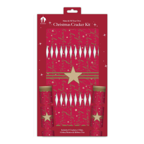 Make Your Own Christmas Crackers Kit Traditional Star Design 30cm 1