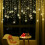 (Cold White-Snowflake) LED Snowflake Fairy String Lights Curtain Window Christmas 6