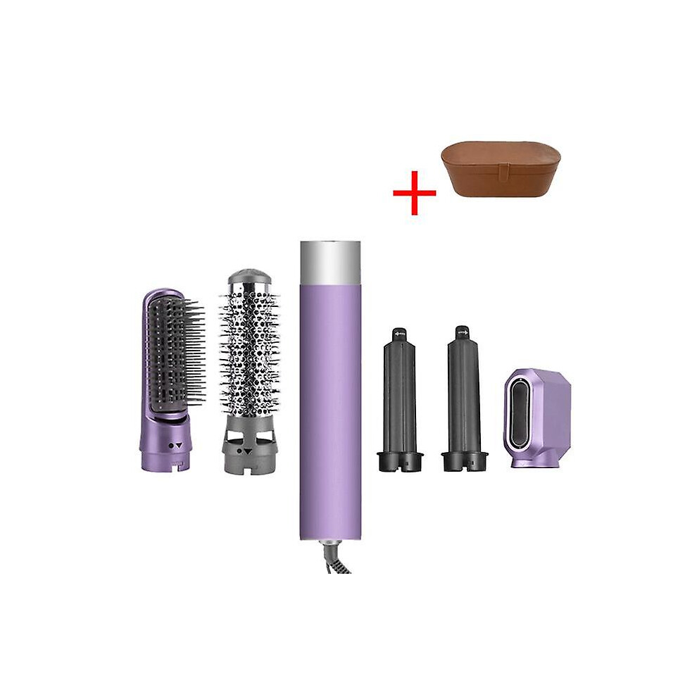 (Purple set 1) For Dyson Airwrap 5 In 1 Hair Dryer Hot Comb Set Professional Curling Iron Hair Straightener Styling Tool Hair Dryer Household