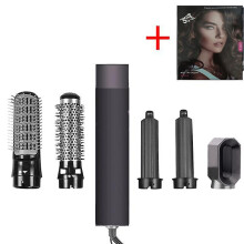 (Black) For Dyson Airwrap 5 In 1 Hair Dryer Hot Comb Set Professional Curling Iron Hair Straightener Styling Tool Hair Dryer Household