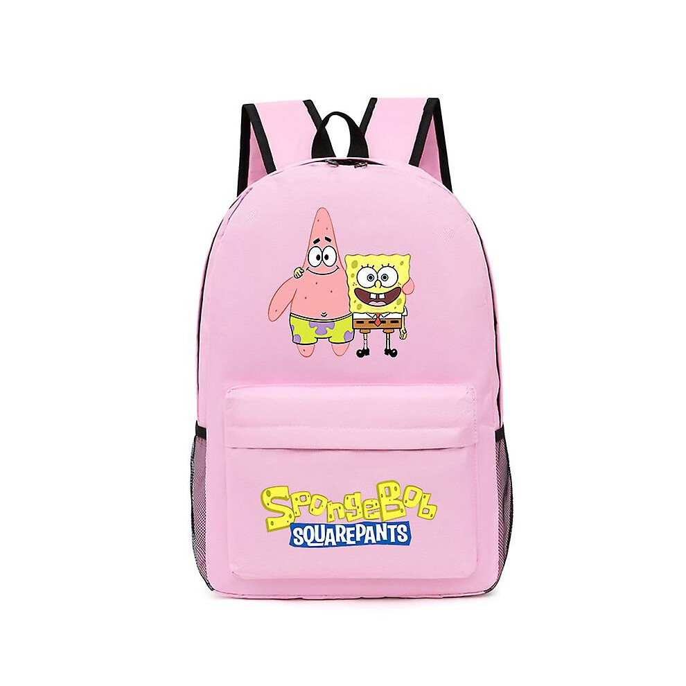 (H) Spongebob New Backpack Kawaii Cartoon Fashion Schoolbag Anime Bag Oxford Fabric Children's Backpacks Trendy Student Bags Gifts