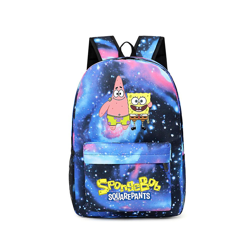 (B) Spongebob New Backpack Kawaii Cartoon Fashion Schoolbag Anime Bag Oxford Fabric Children's Backpacks Trendy Student Bags Gifts