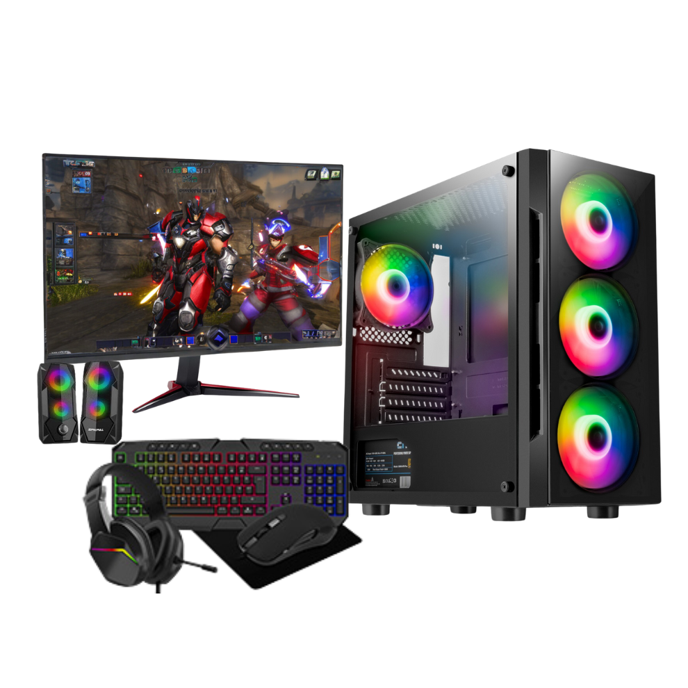 (Intel Core I5, 256 Gb Ssd & 2Tb Hdd) Pc Gaming Bundle Intel I5 16Gb Ram Hdd & Ssd Gt730 +Speakers 761345820004