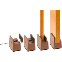 Pack Of 4 Bed Riser 2 Inch Adjustable Screw Clamp, Furniture Riser 5 Cm Suitable For Bed Foot Thickness From 0 To 1.5 Inches, Robust Bed Riser For Sof