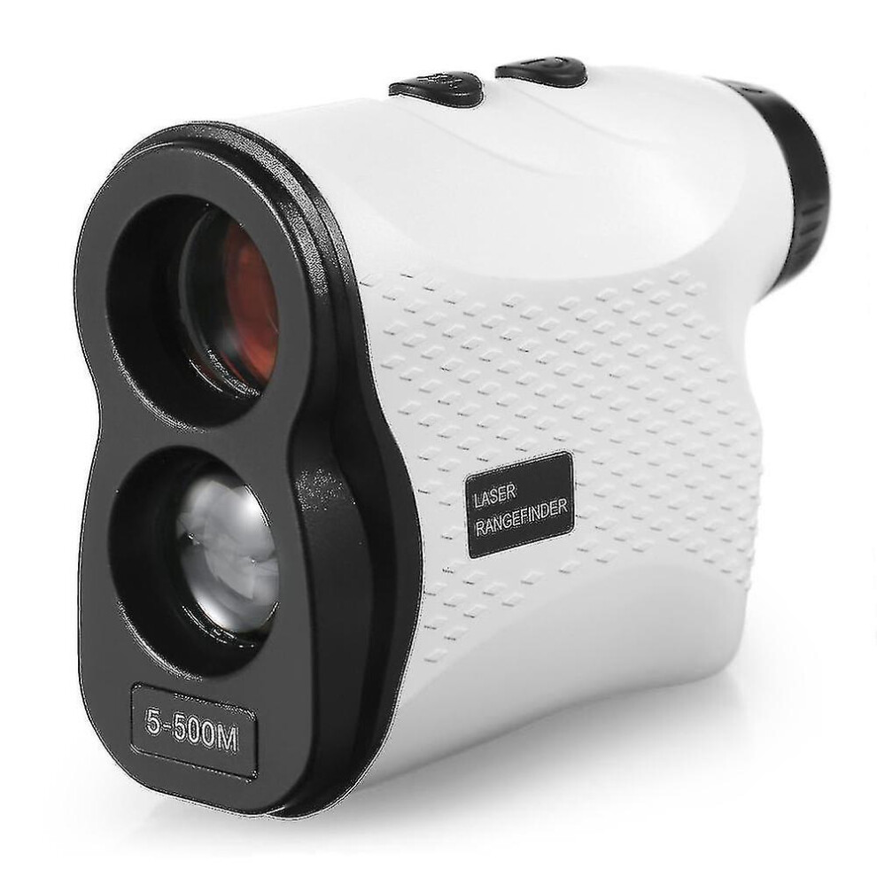 500m / 600m / 900m Golf Rangefinder Distance Meter Speed Tester Range Finder Digital Hunting Measurement Monocular Telescope(500m,white)