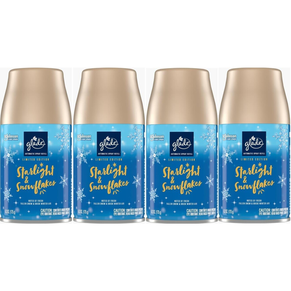 Glade Starlight & Snowflakes Air Freshener 269ml X4