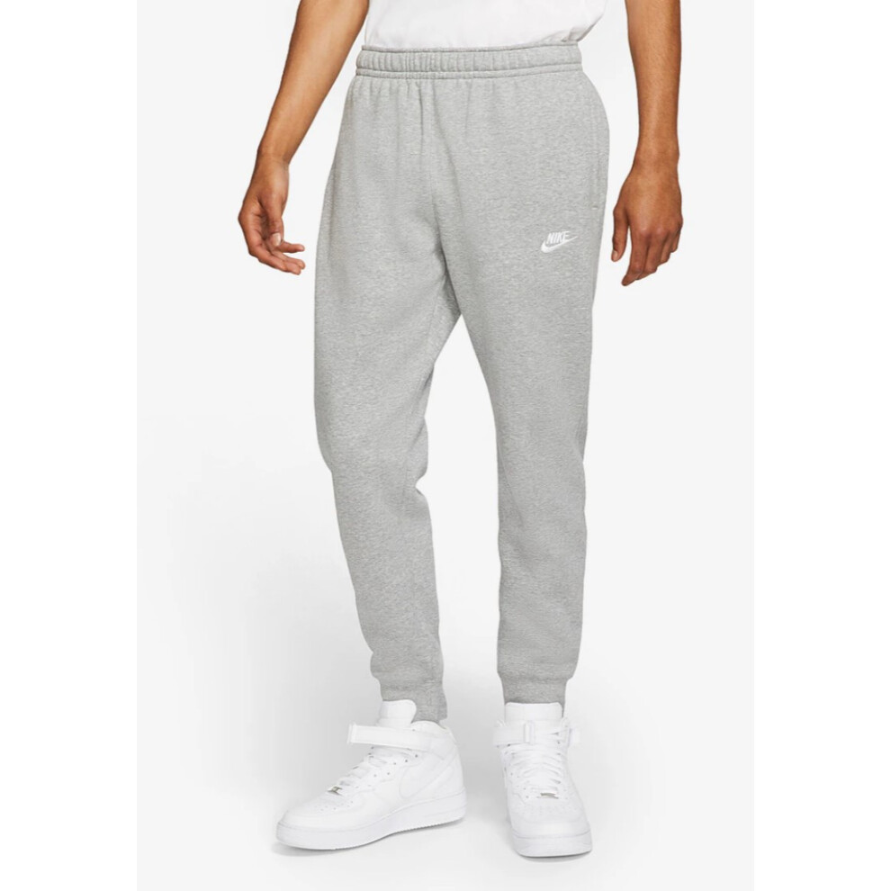 Nike (, Xl) Mens Sportswear Club Fleece Cuffed Joggers Grey