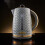 Tower TOWER Empire Grey Jug Kettle 4 Slice Toaster & Bread Bin Set 4