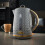 Tower TOWER Empire Grey Jug Kettle 4 Slice Toaster & Bread Bin Set 10