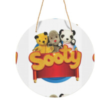 (Sooty And Sweep=10381) Round Metal Sign Aluminum 11.5 Print Sign Wall Art Decor Plaque For Home Bar Cafe Pub Xmas Decoration