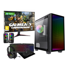 Fast Gaming Bundle Core i5 16GB RAM 1TB& 512GB SSD 4GB GT730 22" +Speakers