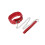 Adjustable Pad Leather Collar Choker With Chain Detachable Leash Red 1