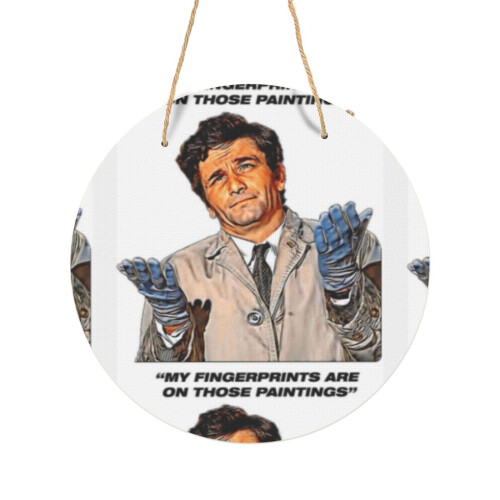(Columbo Suitable For Framing=7495) Round Metal Sign Aluminum 11.5 Print Sign Wall Art Decor Plaque For Home Bar Cafe Pub Xmas Decoration