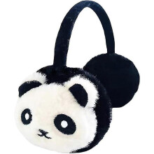 Panda Earmuffs Winter Ear Warmers Panda Plush Ear Muffs Cute Panda Plush Ear Covers Plush Winter Ear Cover Soft Warm Fleece Cushioned Ear Warmers