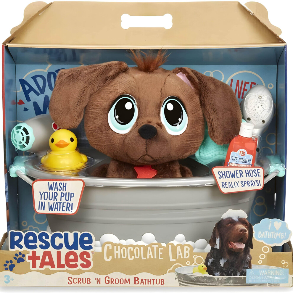 Rescue Tales Scrub 'n Groom Bathtub Playset