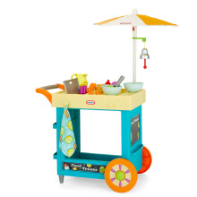 Little Tikes 2-In-1 Lemonade and Ice Cream Stand - Interactive Playset for Kids - With 25 Accessories & Chalkboard