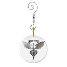 (RESISTANCE BON ART JOVI 2024 40TH ANNIVERSARY-1325) Christmas Ornaments Ceramic Charm with Hook Crystal Handmade Xmas Tree Decorations Keepsake Stocking Stuffer